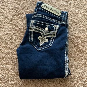 Rock Revival Dark Wash Blue Jeans